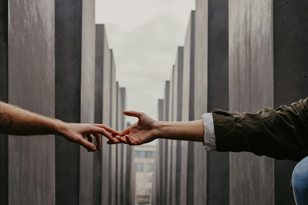 Two business professionals shaking hands